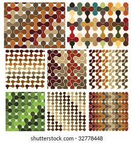 vector set of seamless wallpapers