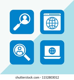 vector set. search and www illustration for web and graphic design
