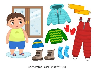 Winter Clothes Vectors Vector Art & Graphics