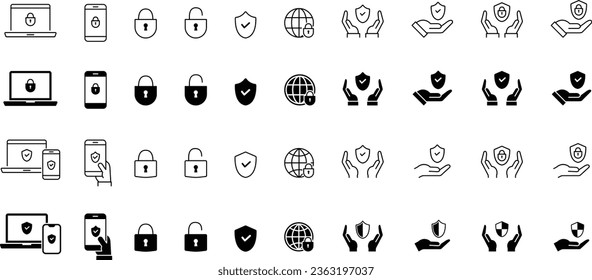 Vector Set of Security Icons