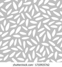 Vector set of seeds seamless pattern, rice texture