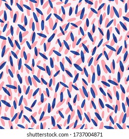 Vector set of seeds seamless pattern, rice texture