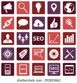 Vector Set of SEO Icons