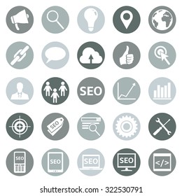 Vector Set of SEO Icons