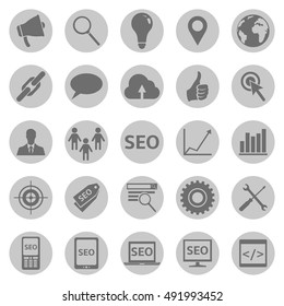Vector Set of SEO Icons