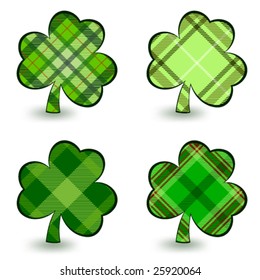 Vector set of shamrock