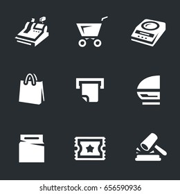 Vector Set of Shop Icons.