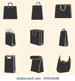 Vector Set of  Shopping Bags