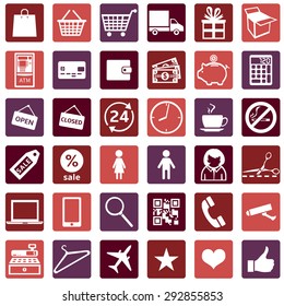 Vector Set of Shopping Icons