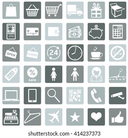 Vector Set of Shopping Icons
