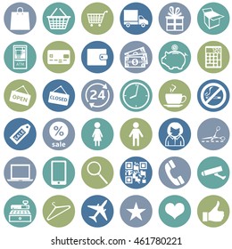 Vector Set of Shopping Icons