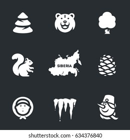 Vector Set of Siberia Icons.