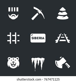 Vector Set of Siberia Icons.