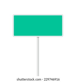 Vector set of signpost on isolated white background