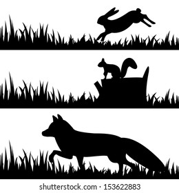 Wildlife Silhouette Images Stock Photos Vectors Shutterstock