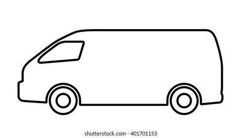 Vector set of silhouettes of cars.