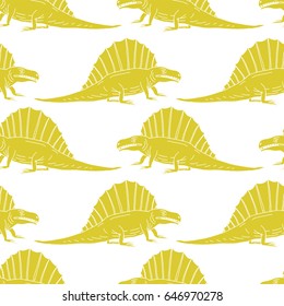 vector set silhouettes of dinosaur,animal illustration