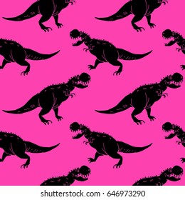 vector set silhouettes of dinosaur,animal illustration