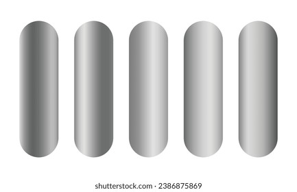 Vector set of silver or platinum gradients.
