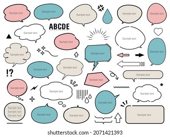 Conjunto de vectores de material de globo simple