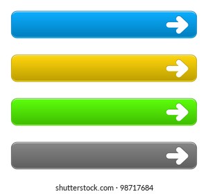 Vector set simple buttons with arrow symbol on a white background. EPS10. Used effect transparency layer of frame button