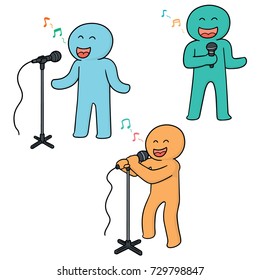 vector set of singer