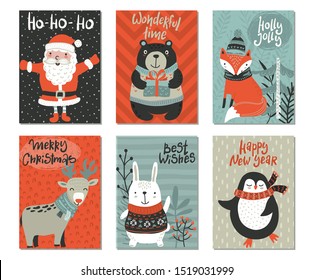 Hand Drawn Vector Merry Christmas Greeting Stock Vector (Royalty Free ...