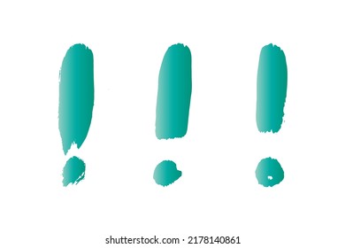 Vector Set of Sketch Exclamation Marks. Exclamation mark.