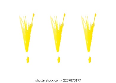 Vector Set of Sketch Exclamation Marks. Vector illustration.
