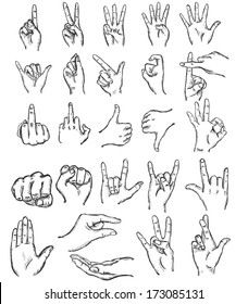 vector set sketch finger gestures