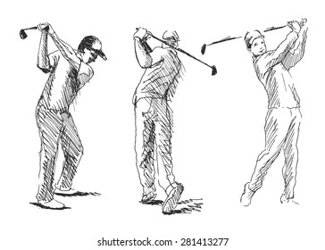 Vector set sketch golfer