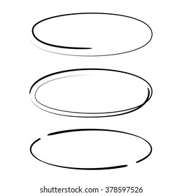 Vector Set Of Sketched Circles