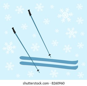 vector set of ski