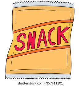 vector set of snack