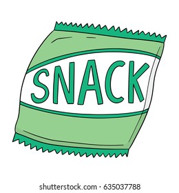 vector set of snack