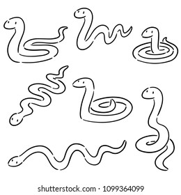 vector set of snakes