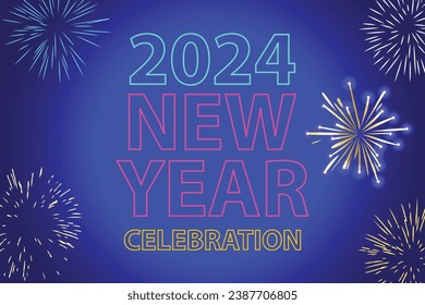 vector set of social media post, story, poster and banner neon glow happy new year. new Year celebration. end year sale flyer or story template