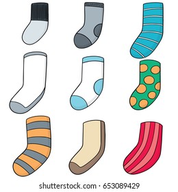 vector set of socks