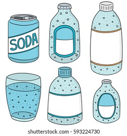 vector set of soda