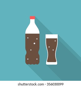 vector set of soft drink  icon