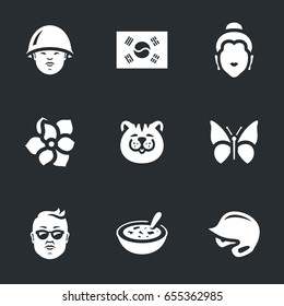 Vector Set of South Korea Icons.