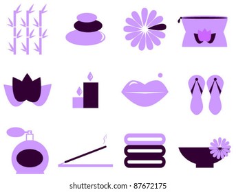 vector set of spa elements.
