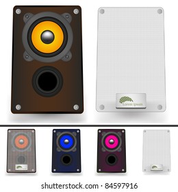 vector set of speaker for your design. Music illustration
