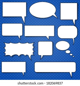 Vector Set Speech Bubbles