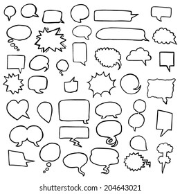 vector set of Speech Bubbles