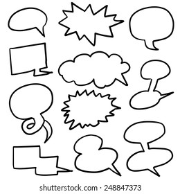 vector set of Speech Bubbles