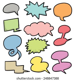 vector set of Speech Bubbles