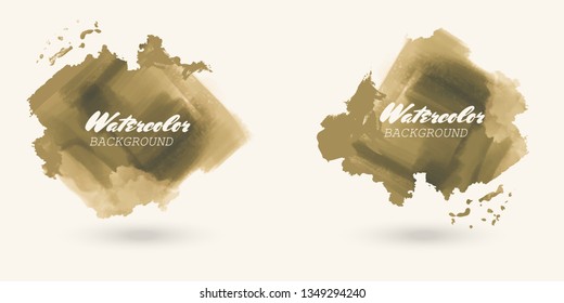 Vector set of splash stains texture banners. Color and white abstract vector illustration.