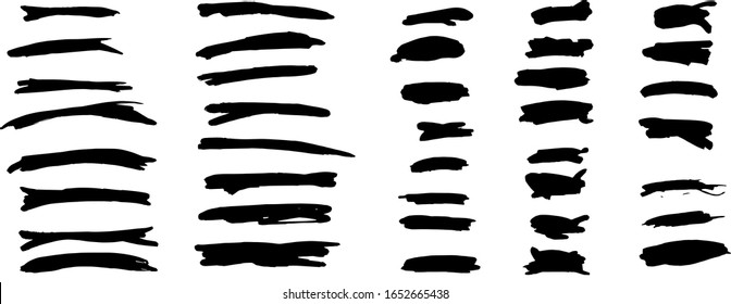 Vector set of splash stains texture banners. Black and white abstract vector illustration. Ink splatter stencil 