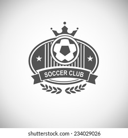 Vector set sport emblems. Logo badges and labels Football icon